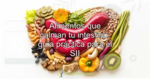 Alimentos que calman tu intestino: guía práctica para el SII