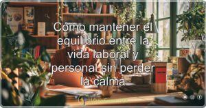 Cómo mantener el equilibrio entre la vida laboral y personal sin perder la calma
