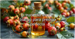 El truco del espino blanco para presión perfecta