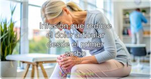 Infusión que reduce el dolor articular desde el primer sorbo