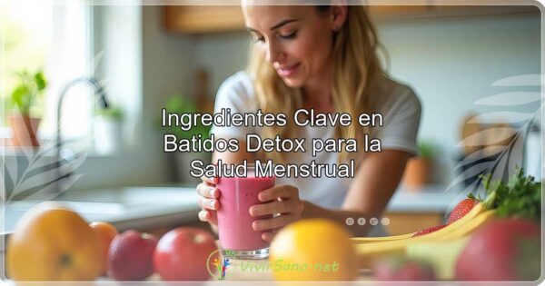 Ingredientes Clave en Batidos Detox para la Salud Menstrual