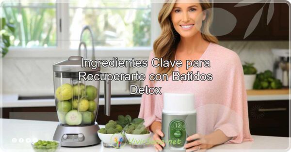 Ingredientes Clave para Recuperarte con Batidos Detox