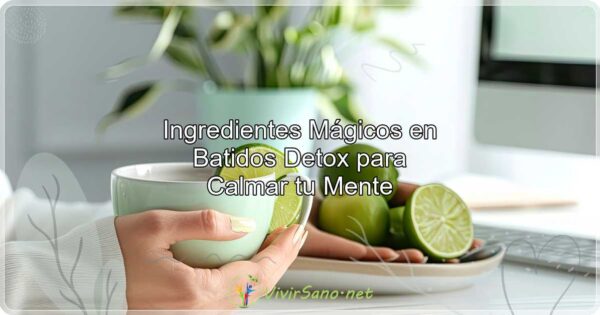 Ingredientes Mágicos en Batidos Detox para Calmar tu Mente