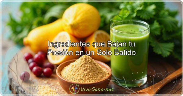 Ingredientes que Bajan tu Presión en un Solo Batido