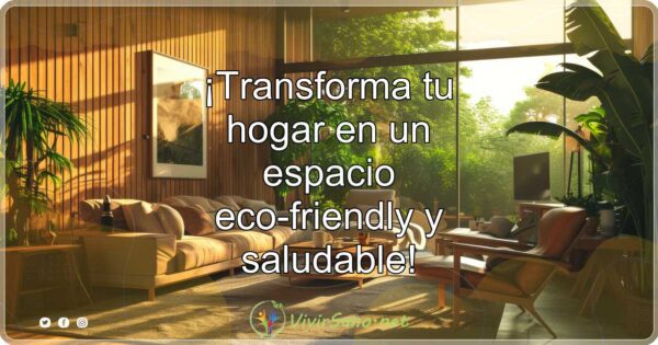 ¡Transforma tu hogar en un espacio eco-friendly y saludable!