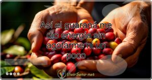 Así el guaraná me dio energía sin agotarme ni un poco