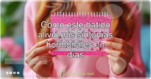 Cómo este batido alivió mis síntomas hormonales en días