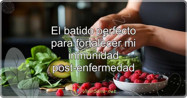 El batido perfecto para fortalecer mi inmunidad post-enfermedad