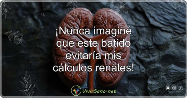 ¡Nunca imaginé que este batido evitaría mis cálculos renales!