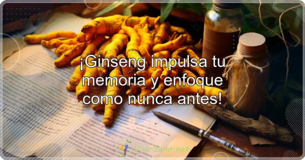 ¡Ginseng impulsa tu memoria y enfoque como nunca antes!